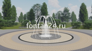 Фонтан для парка "Пиано средний" ø=3 м