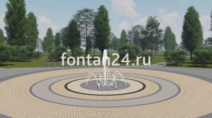 Пешеходный фонтанный комплект "Пиано малый" ø=2 м Пешеходный фонтанный комплект "Пиано малый" ø=2 м