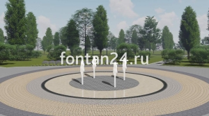 Уличный фонтан "Ария" ø=3 м