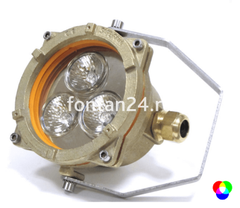 3 Dichroic ring, 60°, 12V.AC, 5W, LED RGB